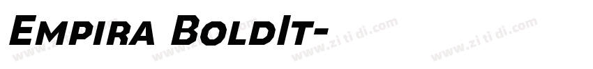 Empira BoldIt字体转换